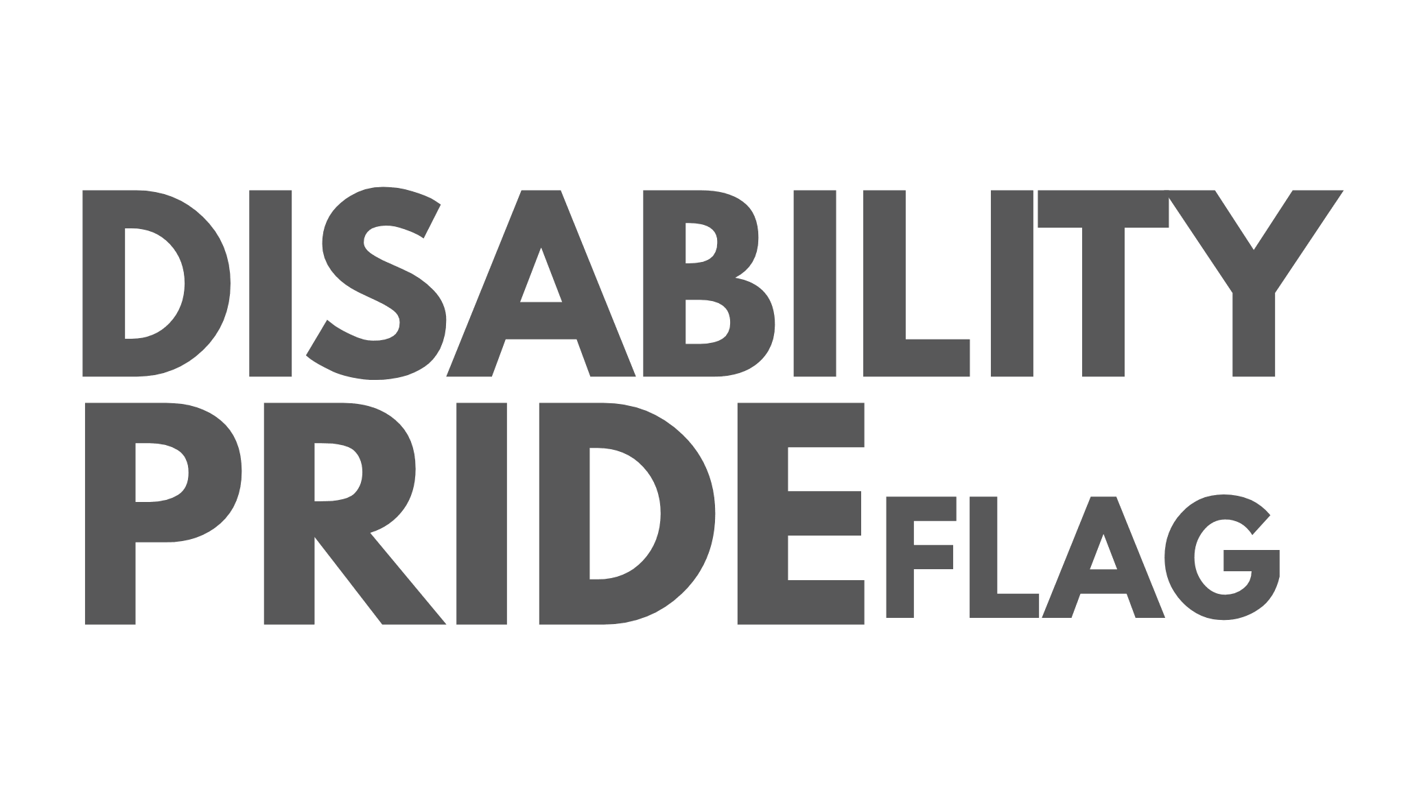 Disability Pride Flag Text